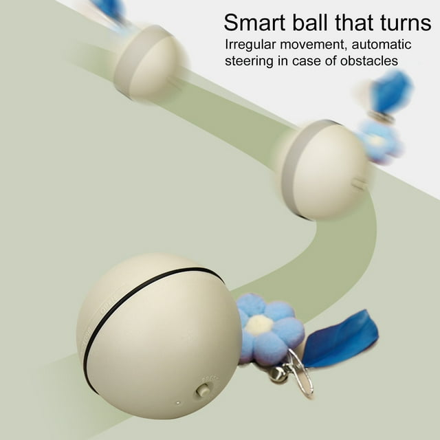 CBFFDC Long-lasting Use Pet Toy Pet Electric Ball Interactive Dog Toy Powerful Durable Automatic Teaser Toy