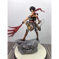 thumbnail image 1 of 36cm Mikasa Ackerman Attack On Titan Anime Figure Rival Shingeki no Kyojin Levi Ackerman Action Figure Collection Model Doll Toy, 1 of 5