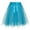 Blue, variant on Xuewenshw Women Fashion Solid Color Lace Up Bow Puffy Skirt Handmade Skirt Performance Skirt Mini Skirt Leather