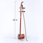 Beginner Chinese 2 Strings Violin, 32 inch Traditional National Instruments Erhu for Beginner Entry Level,Hand-Carved Ethnic Musical Instruments (Red rosewood)