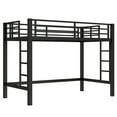 thumbnail image 5 of Aukfa Heavy Duty Twin XL Metal Loft Bed for Kids, Teens and Adults, Space-Saving, Black, 5 of 8