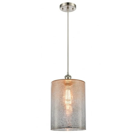 

516-1P-SN-G116-L-LED-Innovations Lighting-Cobbleskill - 3.5W 1 LED Cord Hung Mini Pendant In Industrial Style-14 Inches Tall and 9 Inches Wide Brushed