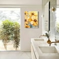 thumbnail image 4 of ZFLMY Yellow Flowers Painting Wall Decor for Bedroom and Kitchen, Fashion Wall Art for Living Room, Bathroom, and Office, Ready to Hang, Home Decor 12x16in, 4 of 5