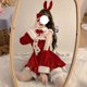 thumbnail image 1 of Conjunto de ropa de Navidad para mujer, traje rojo y coreano, ajustado, con lazo, informal, para fiesta, Año Nuevo, 2022, 1 of 5