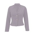 thumbnail image 3 of Jxximdong Blazers for Women, Two Piece Spring and Autumn Season Temperament Versatile Suit Style Coat., Women's Coats Gray, 3 of 7