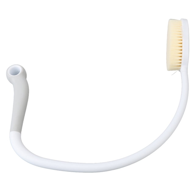 Back Shower Brush Scrubber, Easy To Use PP Comfortable Curved Back Scrubber Lightweight U Shaped For Post Operative For Elderly