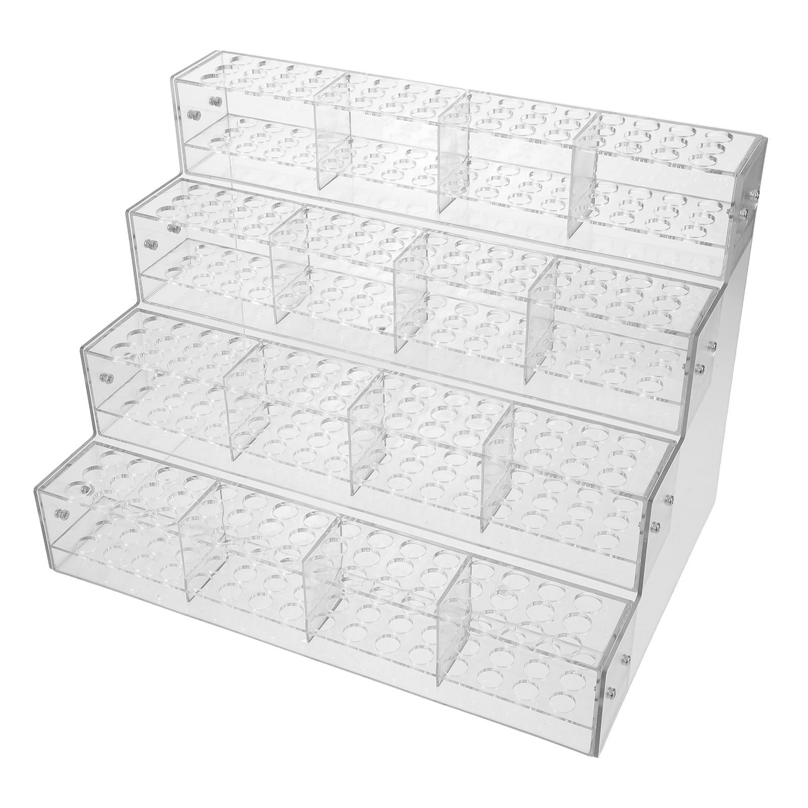 GAXIRE Transparent Multilayer Pen Display Stand for Office Desk and Art Studio Organization Stylish and Practical