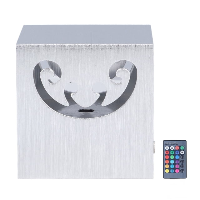 Lámpara De Pared LED, Luz De Pared De Aluminio RGB, Lámpara LED Luminosa De 360° De Aluminio, Diseño Hueco, Control De 24 Teclas Para Restaurante, Fiesta, KTV ANGGREK LED Wall Lamp