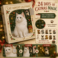 thumbnail image 5 of 2026 Cat Christmas Advent Calendar, 24-Day Countdown with Flat Plastic Feline Ornaments, Festive Holiday Display for Wall, Desk, Window, Fireplace, Living Room, Party & Home Decoration, 5 of 19