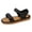 Black, variant on Chunky Platform Sandals for Women Stylish Cushioned Footbed Durable Sole Adjustable Strap Shoes Non Slip Breathable Summer Walking Sneakers Black Size 6