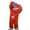 Red, variant on Big Mouth Monster Onesie, Silly Wearable Onesie with Shoes and Comb, Funny Monster Jumpsuit for Adults, XXL