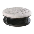 thumbnail image 4 of Furniture of America Tanenbaum Tufted Coffee Ottoman, Gray, 4 of 5
