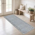 thumbnail image 3 of Washable Kitchen Runner Rug 60" x 22", Non-Slip Low Profile Kitchen Rug, Vintage Distressed Medallion Oriental Area Rug for Kitchen, Hallway & Laundry Room, 3 of 6