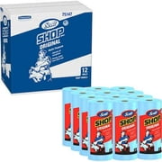 Kimberly-Clark Professional Shop Paper Towel Roll, 11 in x 10.4 in Sheet, 55 Sheets/Roll, Multi-Purpose, Blue, 12 Pack