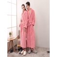 thumbnail image 2 of Long Sleeve Robe for Women Fuzzy Loungewear Oversized Hooded Women's Robes Bath Womens Bathrobe Orange, 2 of 5