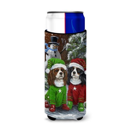 

Carolines Treasures PPP3067MUK 12 oz Cavalier Spaniel Snowman Christmas Ultra Hugger for Slim Cans