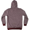 thumbnail image 5 of Ma Croix Mens Lightweight Marled Pullover Hoodie Texture Brushed Fleece, 5 of 5