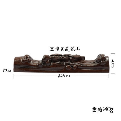 

Nvzi -b 2Pcs Calligraphy Brush Holder Ceramic Chinese Brush Rest Ebony Paperweight Calligraphy Painting Brush Rack for Home Office Desktop Decoration，F
