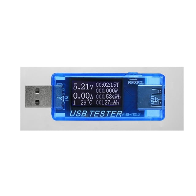 10 in 1 Power MeterVoltmeter USB Voltage Detector Electrical power capacity voltage tester energy indicator detector ammeter ,Live Data