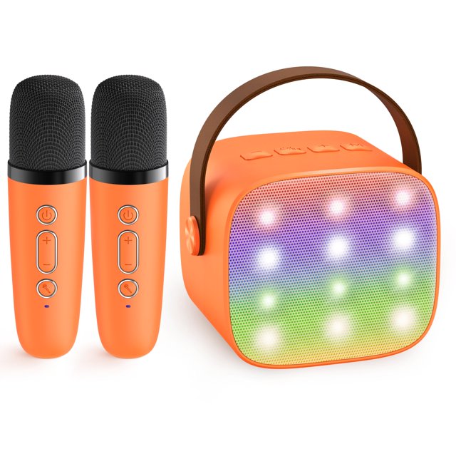 Altavoz Bluetooth portátil Karaoke Machine YLL Mini naranja
