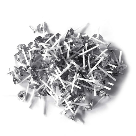 200Pcs Cotton Candle Wicks with Base for DIY Candle Making Craft and Home Decors