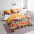 thumbnail image 4 of Homewish Retro Country Floral 7-Piece Twin Bedding Sets,Natural Landscape Bedding Comforter Set,Orange Sunset Sheet Sets For Kids,Luxury Bedroom Decor Reversible, 4 of 9