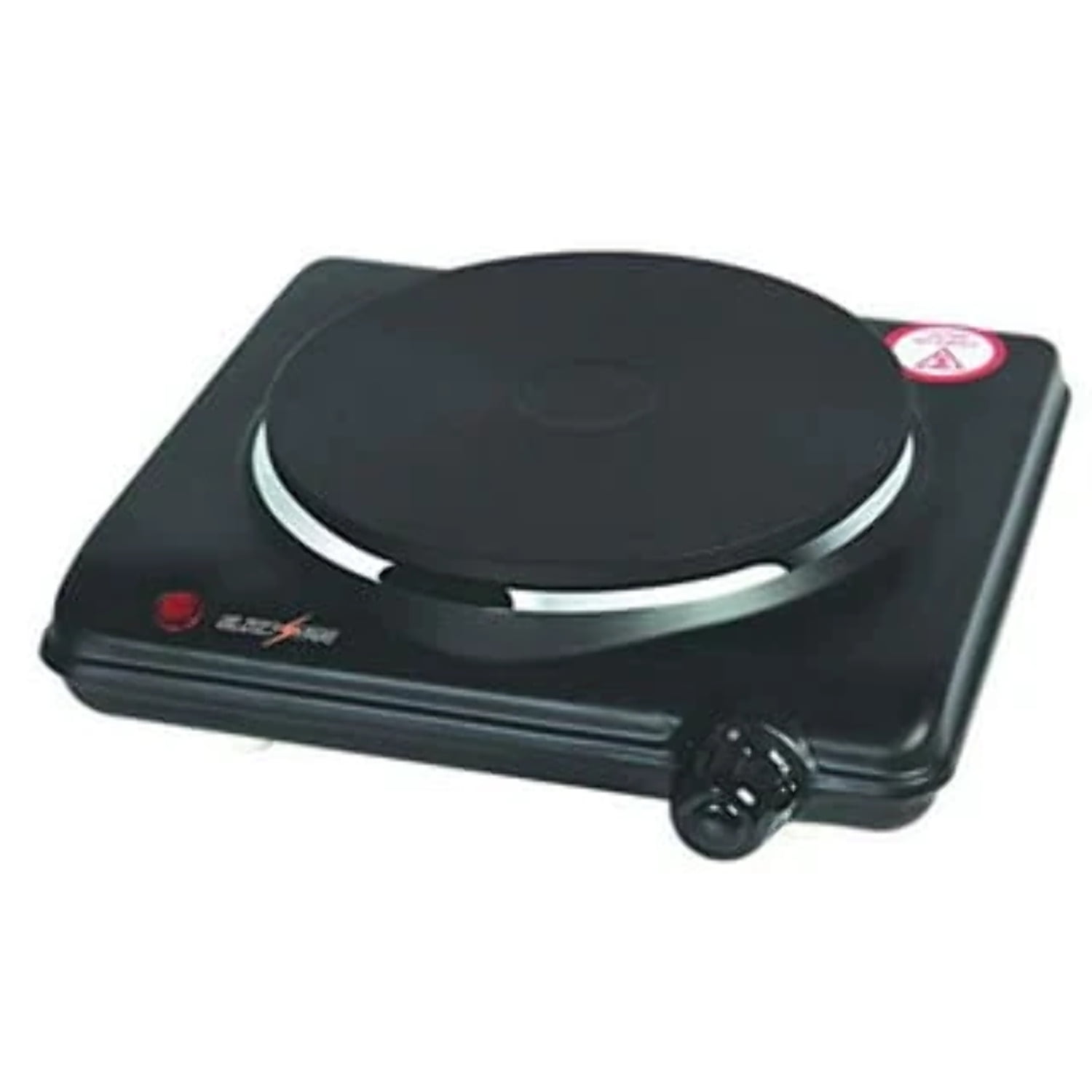 EUROSTAR ES111BK Single Burner With Cast-Iron Flat Plate