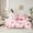 Red Green Pink, variant on Castle Fairy Boys Girls Cute Ribbon Bow Bedding Comforter Set,Polka Dots Full Bedding Set