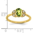 thumbnail image 2 of Primal Gold 10 Karat Yellow Gold Peridot and Diamond Ring, 2 of 4