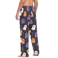 thumbnail image 3 of FORMRS Mens Pajama Pants with Pockets Sleepwear Lounge Bottoms Sizes S-2XL, Orange Halloween Ghosts, 3 of 7