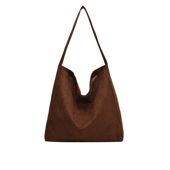 Tanyzvel Women's Faux Suede Hobo Bag, Large Capacity Casual Shoulder Purse Daily Use