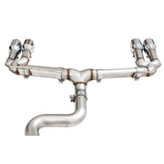 AWE Tuning Audi 8V S3 Track Edition Exhaust with 102mm Chrome Silver Tips