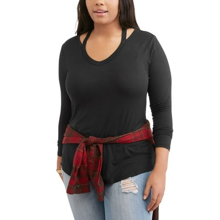 Junior Plus Cold Collar Top