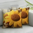 thumbnail image 3 of Sunflower Flower Floor Pillow Seating Cushion Mat Sunflower Throw Pillow Yellow Sunflower Shaped Chair Pads Decorative Plush for Bed Car Couch Chair Sofa Office Girls Gifts, 3 of 7