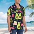 thumbnail image 5 of Haiem Avocado Love Printed Hawaiian Shirt for Men - Men’s Casual Beach Summer Shirts - Stretch Fabric with Modern Fit-Medium, 5 of 9