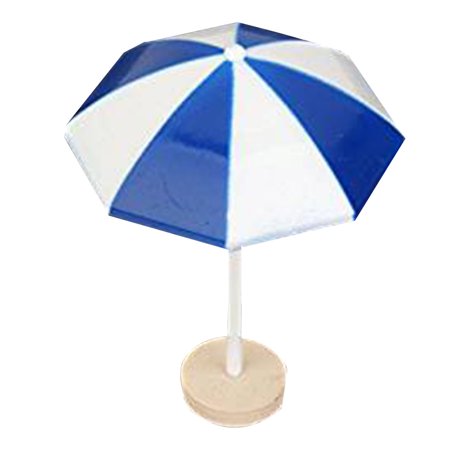 ature Beach Umbrella PVC Decoration Micro Landscape Bonsai umberella ature beach umbrella Ornents Baking Decor Blue