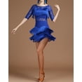 thumbnail image 5 of Short Sleeve Tassel Latin Rhythm Dance Competition Dresses, 5 of 8