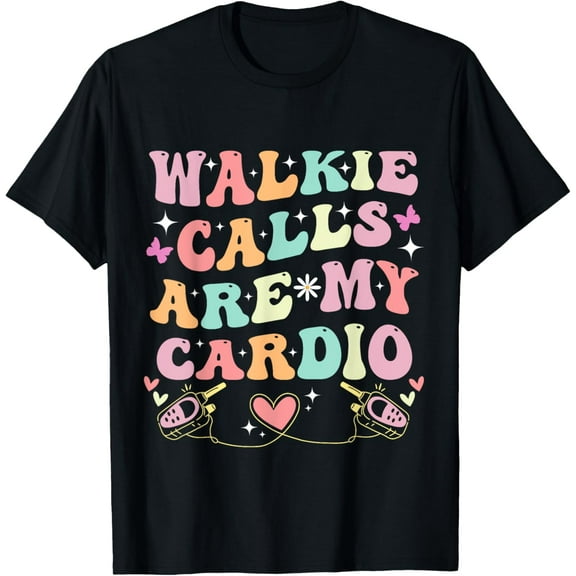 Playful Comfort Tee - Walkie Calls Are My Cardio Special Education Teacher School T-Shirt
