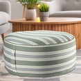 thumbnail image 2 of Outdoor Inflatable Pouf Striped Green, 2 of 3