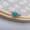 thumbnail image 3 of Anillo de plata para mujer, anillos de moda portátiles, regalos para novia, joyería decorativa, propuesta de boda, compromiso informal Ropa, zapatos y accesorios Miscelánea Azul Tamaño 6 Minnieouse AP011197-19, 3 of 6