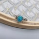 thumbnail image 4 of Anillo de plata para mujer, anillos de moda portátiles, regalos para novia, joyería decorativa, propuesta de boda, compromiso informal Ropa, zapatos y accesorios Miscelánea Azul Tamaño 10 Minnieouse AP011197-23, 4 of 6