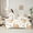 Orange White, variant on Homewish Pet Dogs Lover 7-Piece Bedding Comforter Set,Cute Cartoon Dachshund King Bedding Sets,Pink Paws Loves Bed Sheets For Girls Boys,Breathable Bedroom Decor Reversible