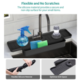 thumbnail image 4 of Silicone Faucet Splash Guard Kitchen Sink Splash Guard Upgraded Faucet Water Catcher Tray(Gray), 4 of 5