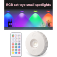thumbnail image 4 of Puck Lights LED RGB Dimmable Under Cabinet Lighting with Remote Wireless Hill Sensing Spotlight for Wine Cabinet 2PCS, 4 of 8