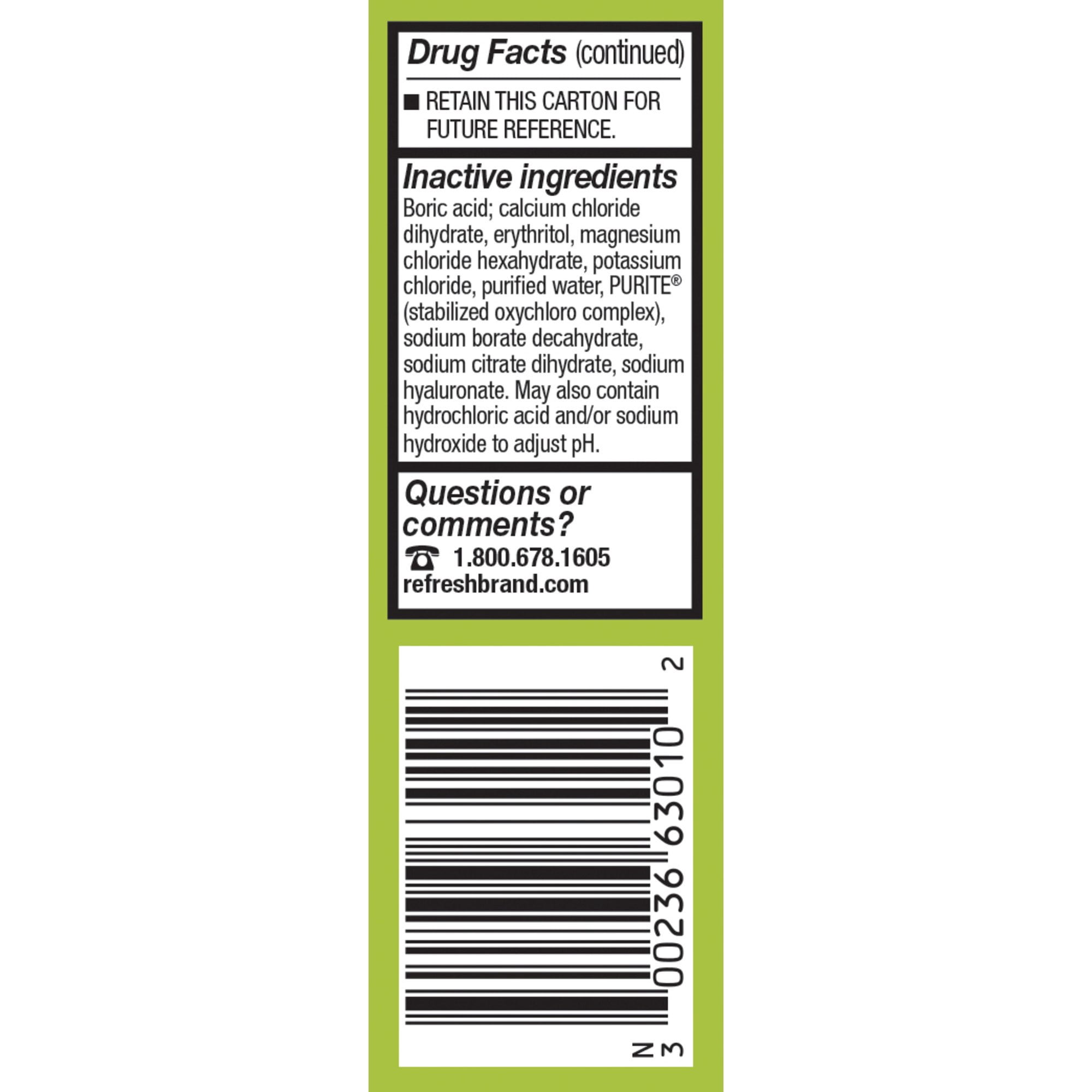 Refresh Relieva Lubricant Eye Drops, Sterile, 0.33 Oz - 3 Pack *EN