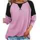 thumbnail image 2 of Pntutb moda mujer verano camiseta manga larga Casual Patchwork top blusa Pntutb Pntutb-3487, 2 of 6