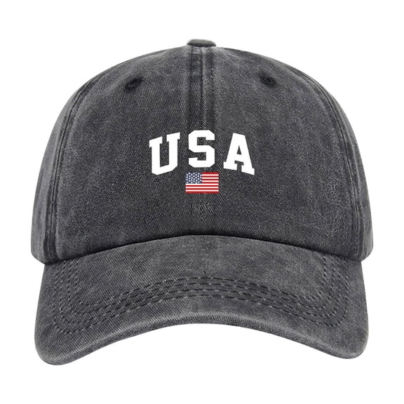 Womens Baseball Cap 2026 Retro Curved Brim Dad Hat USA Flag Embroidery Adjustable Cotton Twill for Outdoor Sports Hiking Summer Running