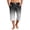Black, variant on Men's Gradient Print Hawaiian Shorts with Drawstring, 7/8 Length Casual Shorts for Spring and Fall, Lightweight Beach Style Black S