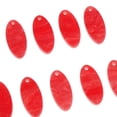 thumbnail image 3 of 10 piezas de pendientes de ovaladas de acrílico de acetato brillante para joyería hecha a mano DIY rojo Hugo Pendiente DIY que hace el colgante, 3 of 9