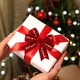 thumbnail image 3 of Christmas Velvet Wired Edge Ribbon,0.98 inch Wide Xmas Tree Velvet Wired Ribbon,Christmas Ribbon for Tree Decorations, Gift Wrapping, Wreaths, Garlands, Bows,Christmas Tree Decoration, 3 of 4